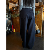 天丝棉垂感拖地大阔腿宽松长牛仔裤 CHANGE 长腿加分项 MISS
