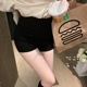 弹力高腰黑色短裤 MISS 2023春款 百搭外穿 CHANGE 热巴括号臀