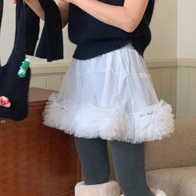 AKHG短裙蛋糕裙韩版蓬蓬网纱裙子