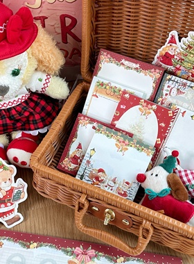 Pink berry原创设计圣诞咖啡屋系列可撕双面120gB5A5B6便签留言本