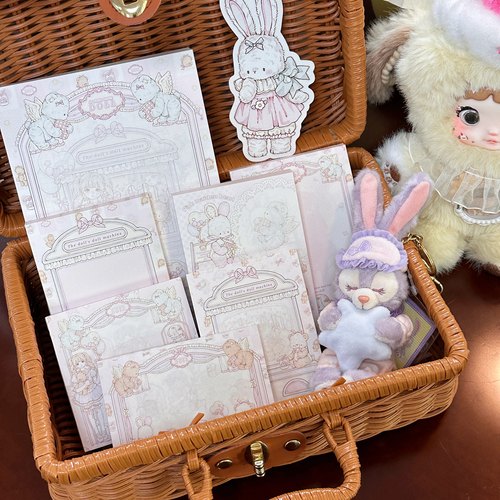Pink berry原创设计兔熊娃娃机系列可撕双面120gB5A5B6便签留言本