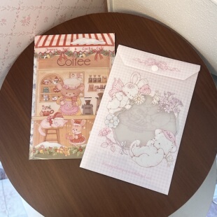 Pink berry原创设计可爱猫猫&圣诞系列手帐标签收纳A5按扣文件袋