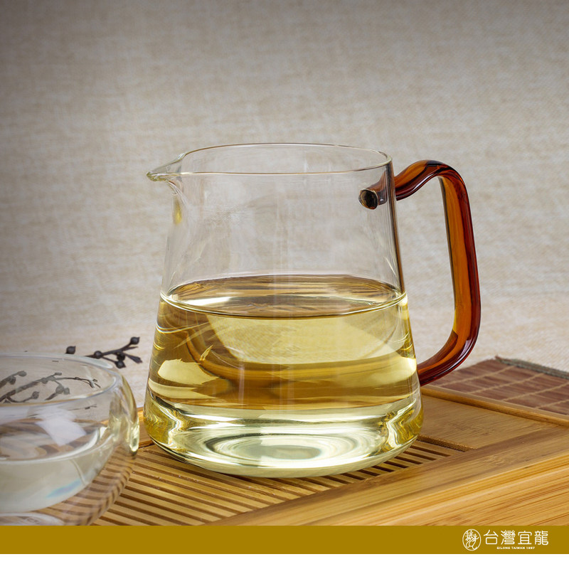 新款台湾宜龙EILONG茶具正品企鹅玻璃公道杯茶海多色把手促销包邮