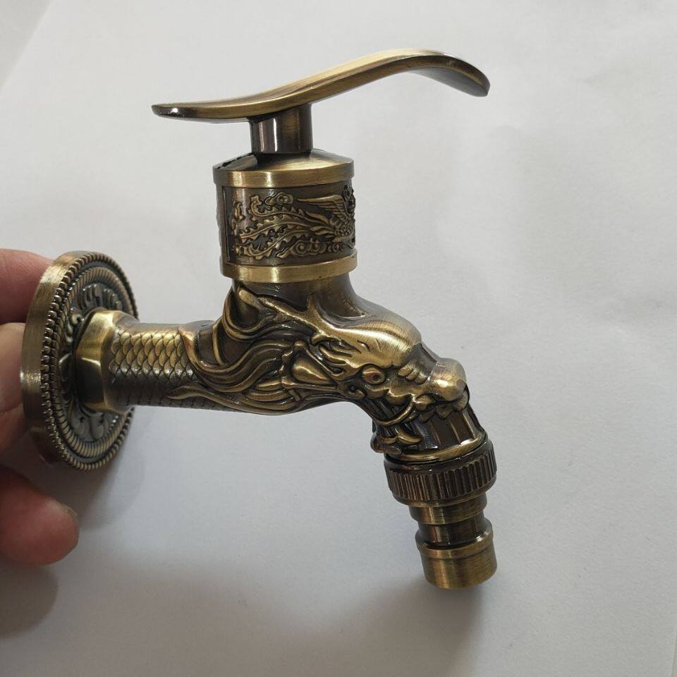 青古龙型加厚入墙洗衣机龙头