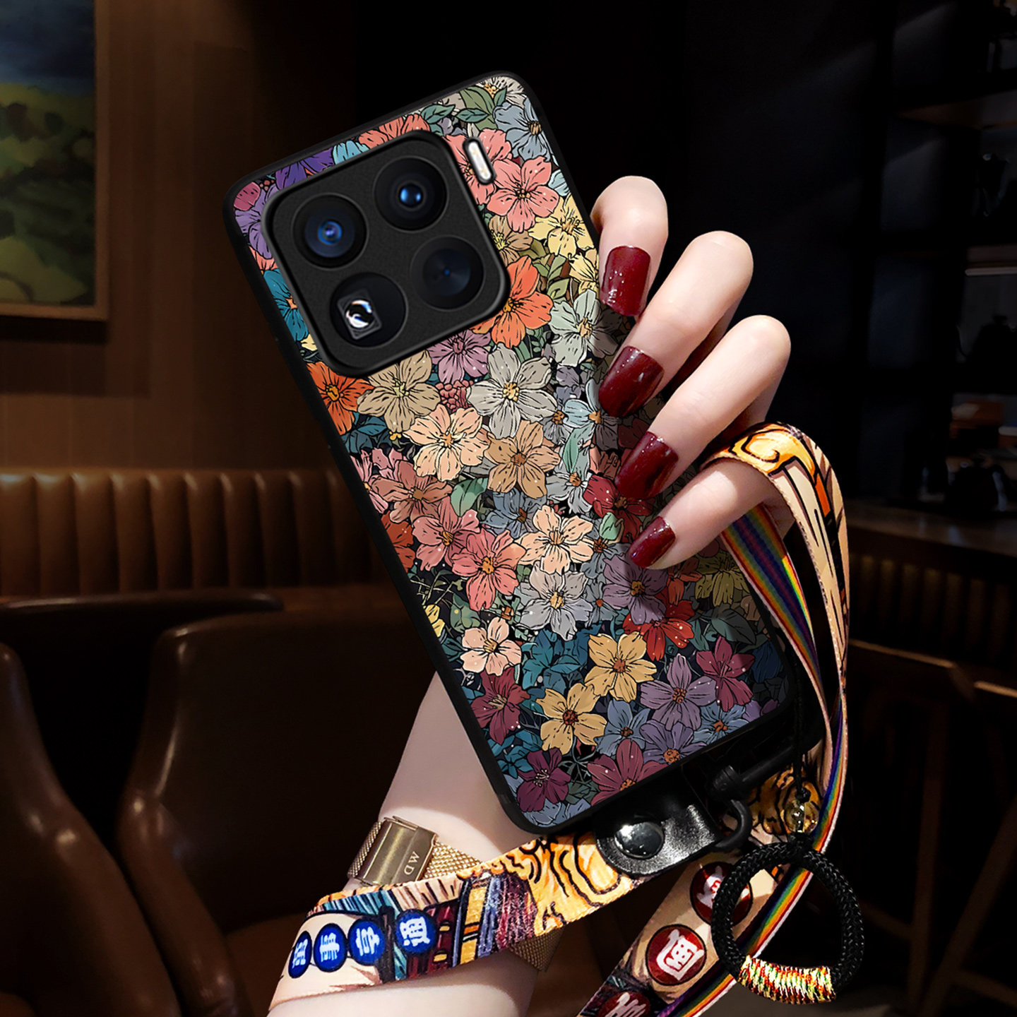 适用小米15手机壳新款小米14保护套小米13pro中国风小米12高级感11男女10挂绳青春网红Ultra五彩花潮指环时尚,3C数码配件,手机保护套/壳,淘宝优惠券,粉丝福利购,淘宝优惠卷