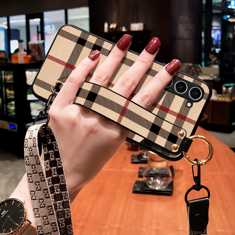 适用三星S23手机壳斜挎肩背挂绳