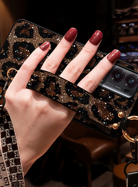 icool适用华为荣耀MagicV2手机壳女斜挎肩背挂脖绳Vs3手机壳欧美风V3保护套折叠屏新款Magic Vs2网红时尚腕带