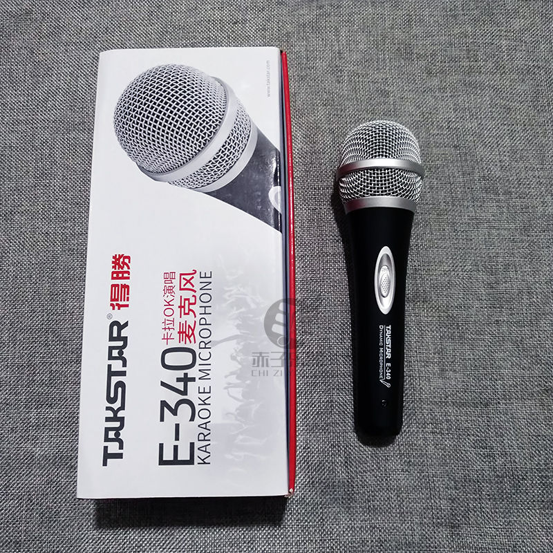 正品Takstar/得胜 E-340动圈麦克风话筒KTV演出吉他弹唱有线专业