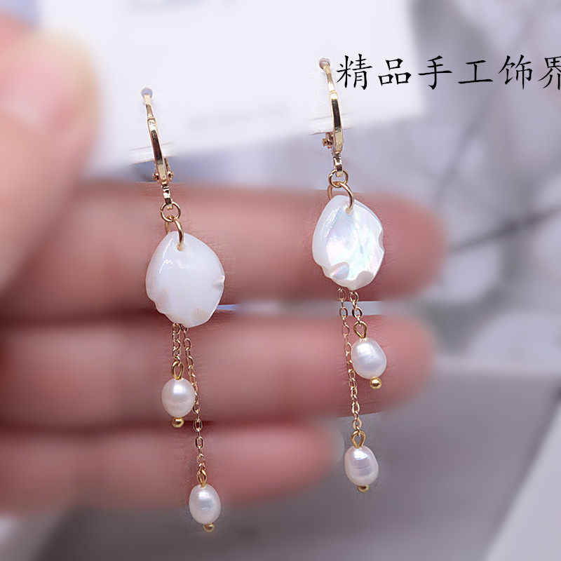 天然淡水珍珠14包金防过敏女