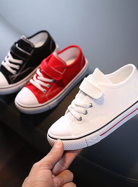 6.1表演鞋小白鞋1-10岁校园布鞋儿童帆布鞋男童鞋女童鞋学生板鞋