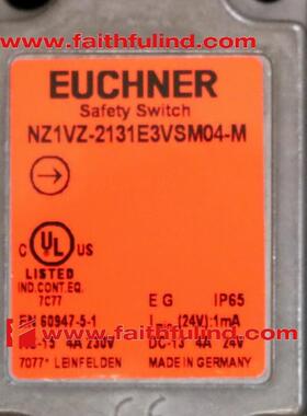 Euchner 088049 安士能全新安全开关 NZ1VZ-2131E3VSM04-M