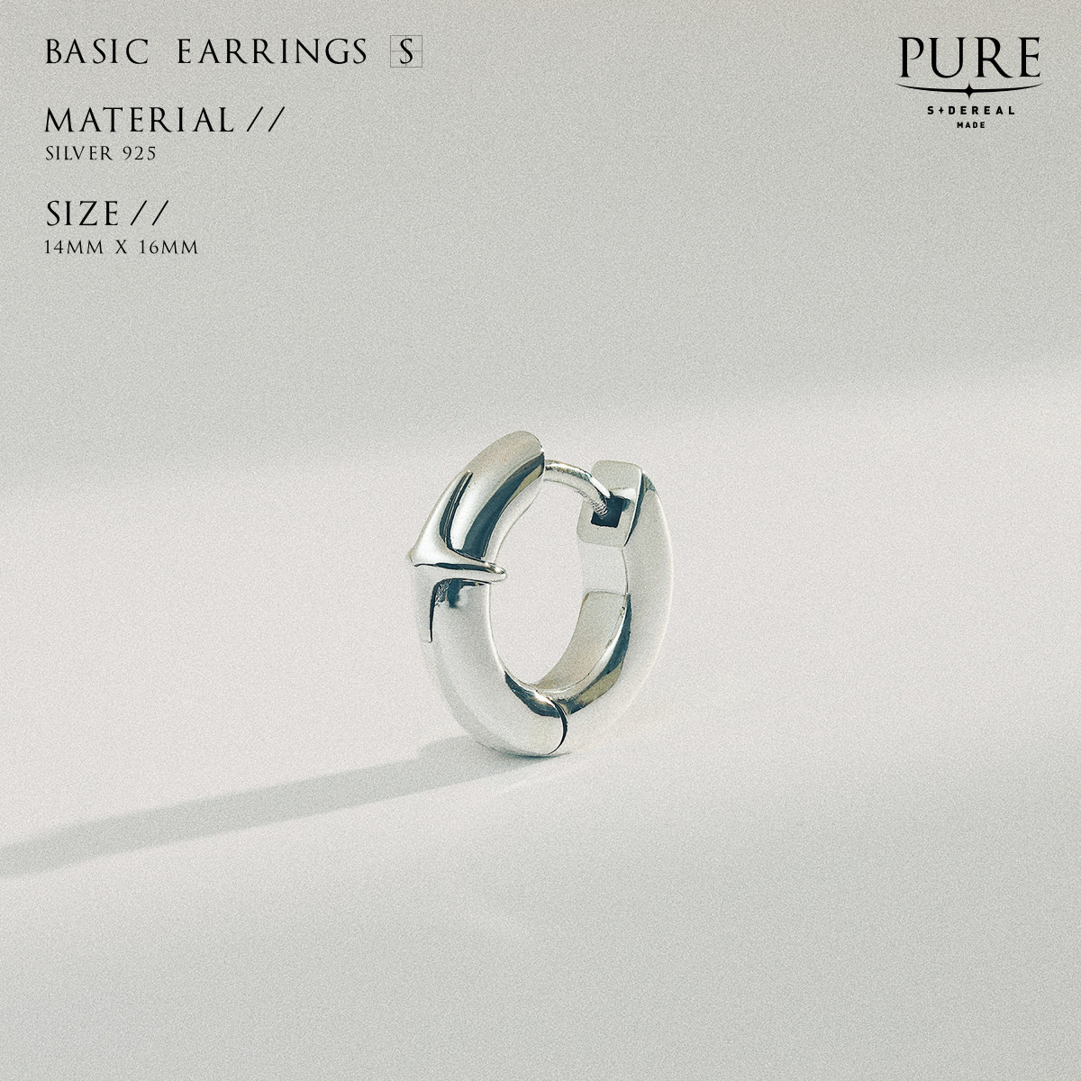 siderealmade通勤中性耳环