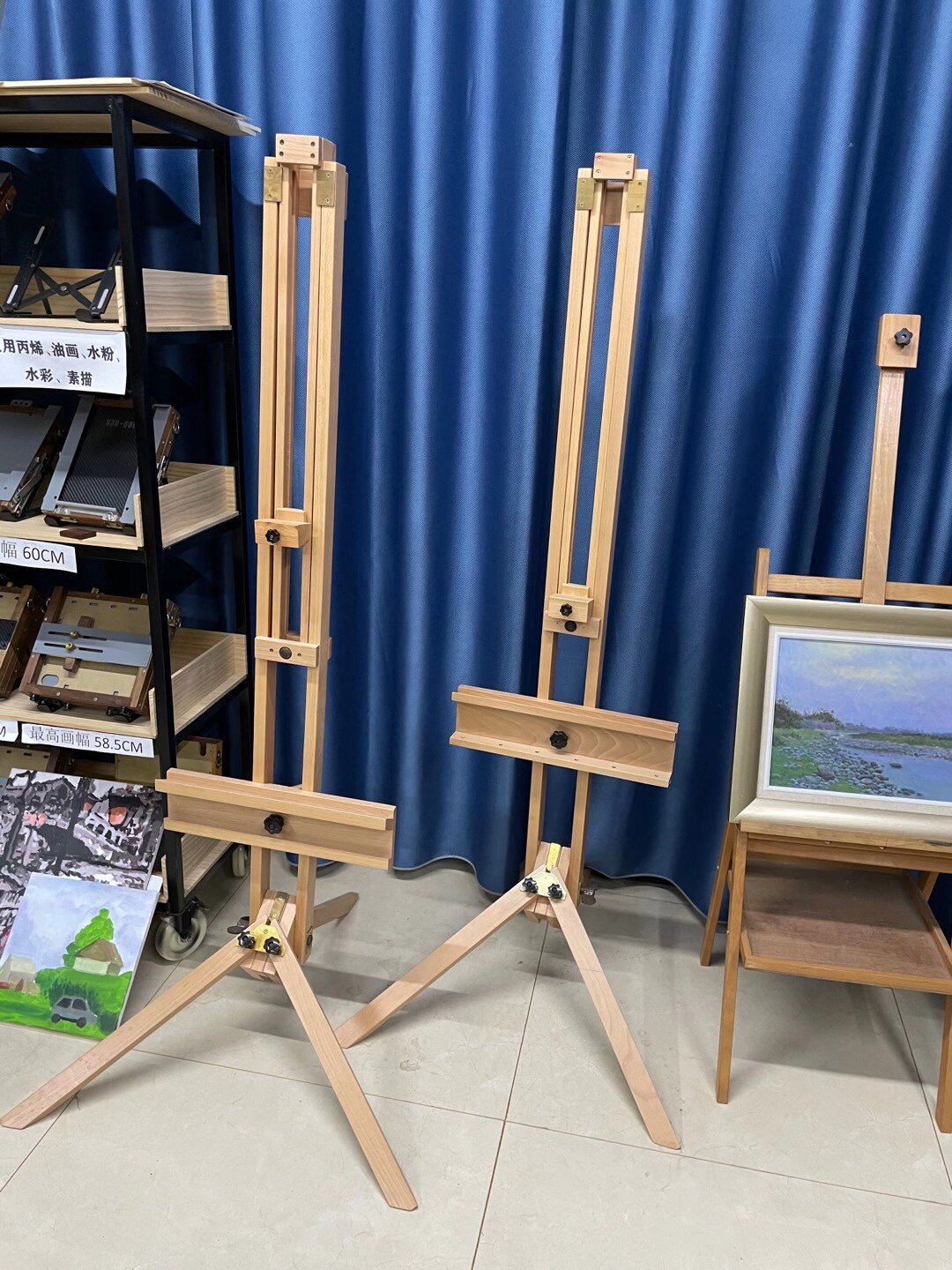 佛洛伊德同款榉木落地大画架处理价不包邮顺丰到付邮费私客服改邮