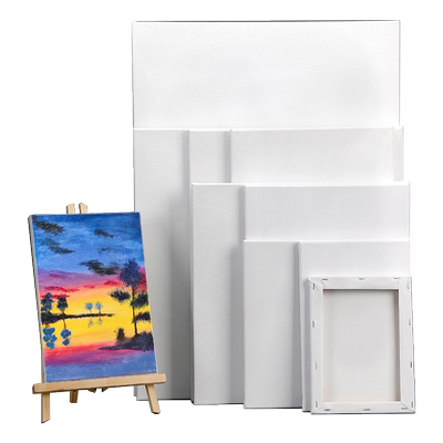 油画框亚麻油画布带框纯棉画材圆