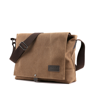 新款帆布包男多功能男士工作包男工地用休闲日系大容量简约斜挎包