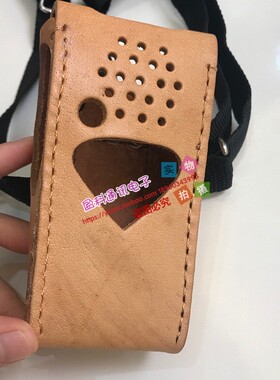 适摩托罗拉GP3688P8808R对讲机皮套保护套防摔头层牛皮套铁路专用