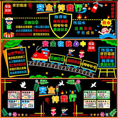 中小学校墙布置宣传栏班级交通安全主题墙贴幼儿园墙贴墙墙贴教室