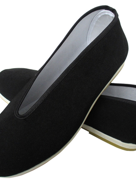 牛筋底太极鞋武术练功鞋男老北京布鞋十方功夫鞋帆布道士鞋八段锦