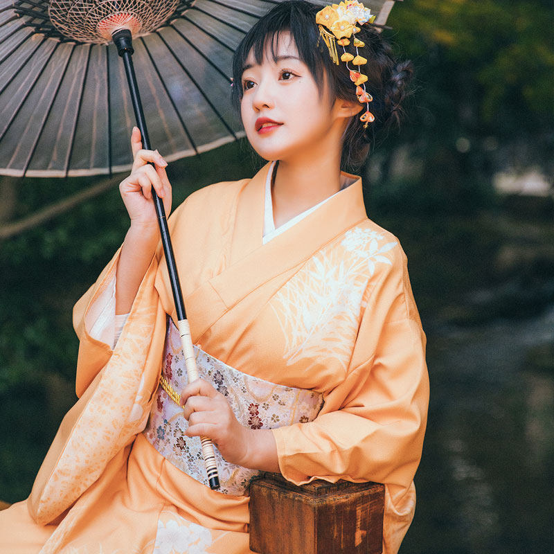 和服改良女日式中国风正装传统女装拍照浴衣日本神明少女vintage