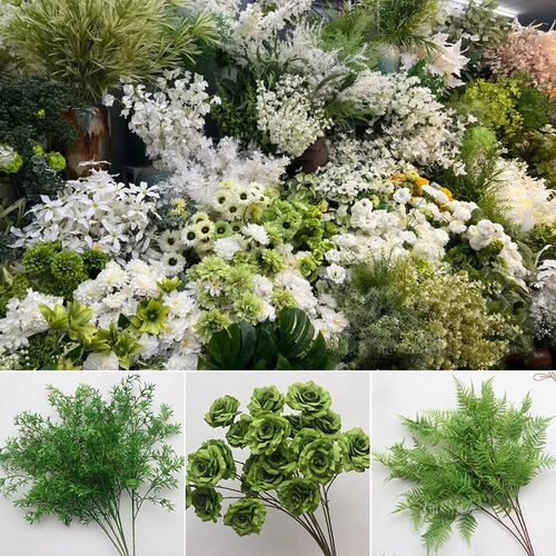 婚礼仿真花布置仿真绿植树叶绿叶