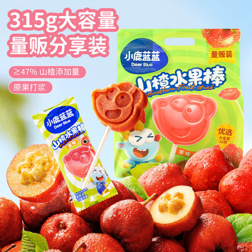 小鹿蓝蓝/30支量贩装/山楂水果棒