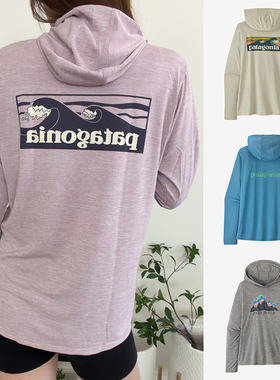 巴塔哥尼亚26新款Patagonia Capilene C1透气速干女款长袖连帽衫T