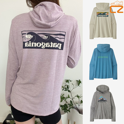巴塔哥尼亚26新款Patagonia Capilene C1透气速干女款长袖连帽衫T