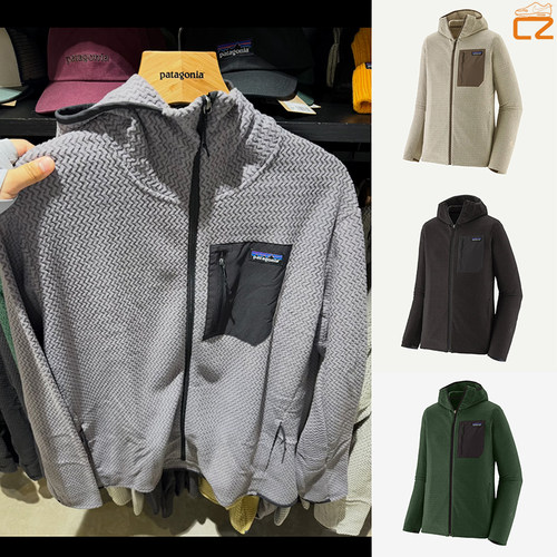 巴塔哥尼亚26新秋冬Patagonia R1 Air Hoody抓绒保暖连帽夹克帽衫