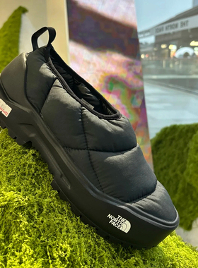 北面TheNorthFace 秋冬男女款加棉保暖户外休闲一脚蹬面包鞋8DBU