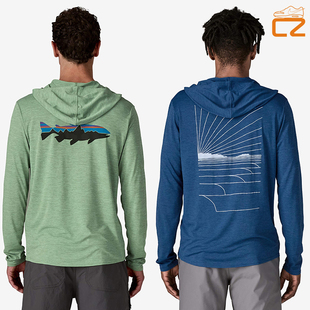 巴塔哥尼亚25秋冬新款Patagonia  C1透气速干男款长袖套头连帽衫T