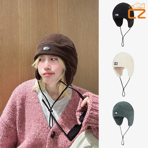 北面新款秋冬骑行滑雪通勤登山火车头雷锋侧面遮耳护耳男女抓绒帽