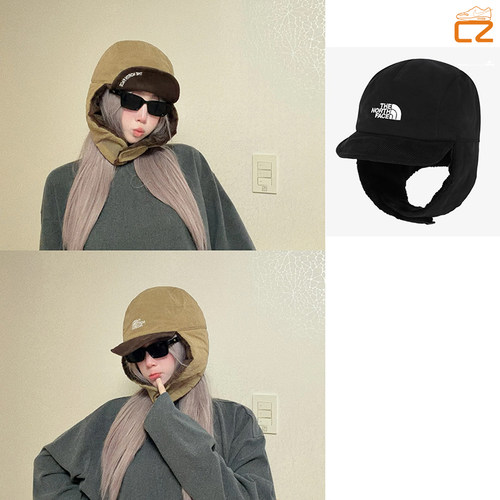 北面新款秋冬骑行滑雪通勤登山火车头雷锋侧面遮耳护耳男女抓绒帽
