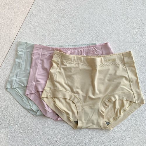 莫代尔加肥大码中高腰女士三角裤