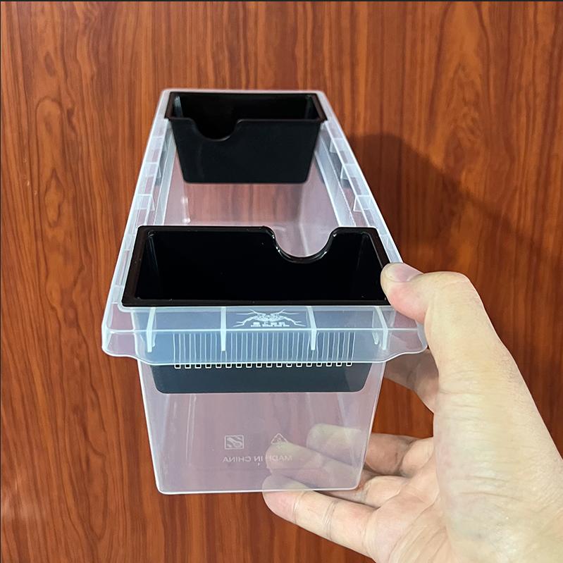 A6水盆爬宠虫饲养盒PVC爬柜掌上名蛛盒豹纹守宫抽屉玩具蛇抽拉盒