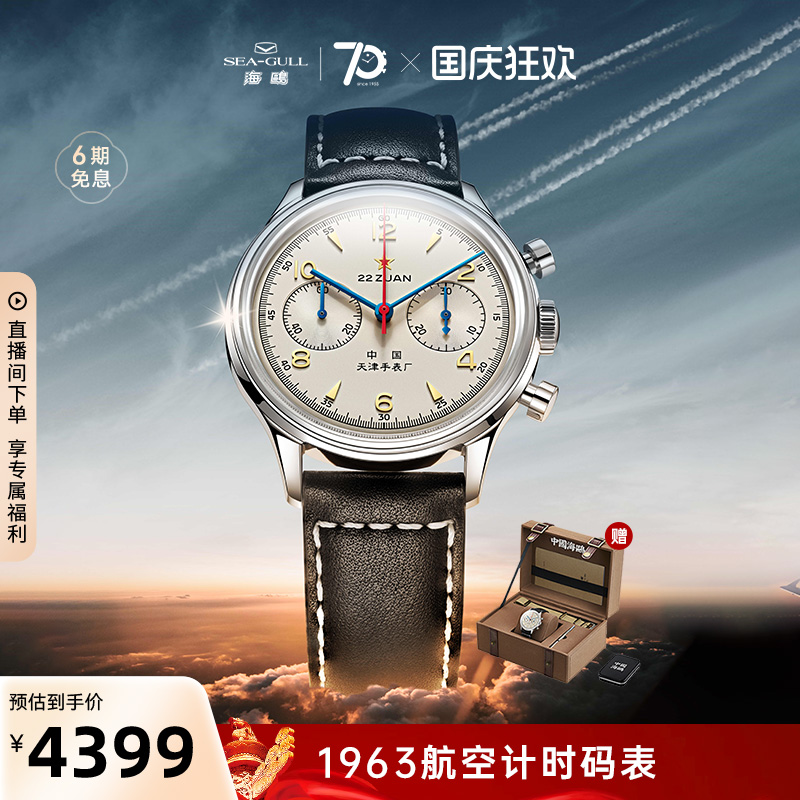 海鸥表1963航空计时码表
