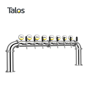 Talos塔罗斯桶装精酿啤酒出酒头不锈钢啤酒柱酒塔大门形8孔带灯