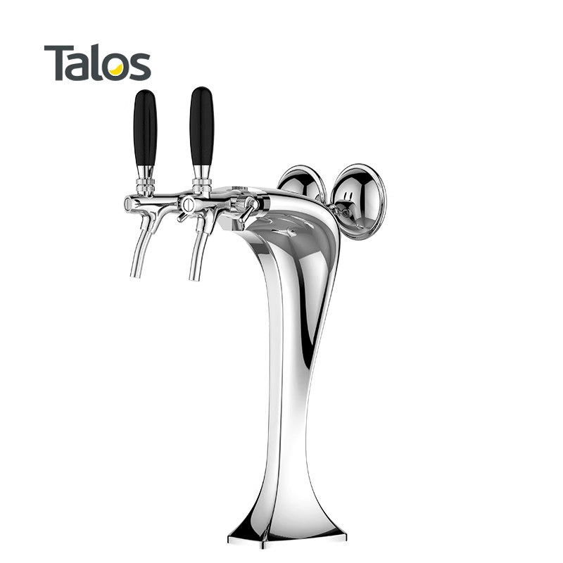 Talos塔罗斯精酿啤酒出酒器酒吧啤酒柱眼镜蛇酒塔2孔带灯1032204