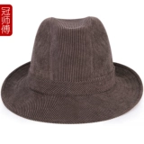 Мужская осенняя модная бархатная вельветовая шапка с капюшоном, для среднего возраста