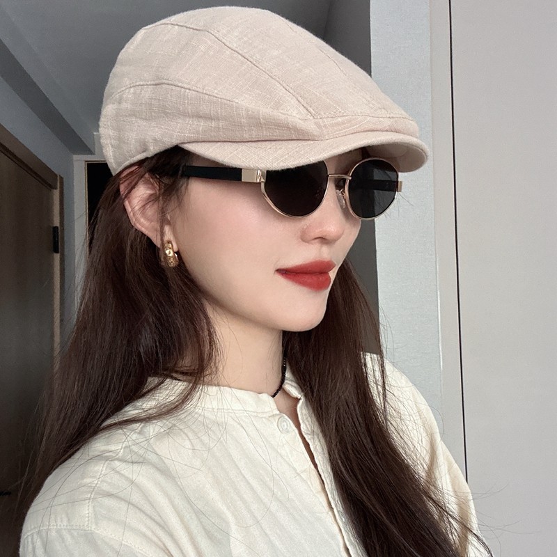 25春夏/old money原生亚麻包裹感前进帽男女款复古鸭舌帽潮感帽子,服饰配件/皮带/帽子/围巾,帽子,淘宝优惠券,粉丝福利购,淘宝优惠卷