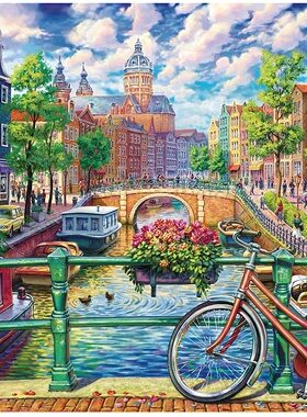 1000片2000片3000片5000大型高难度成人减压益智木质拼图阿姆斯特