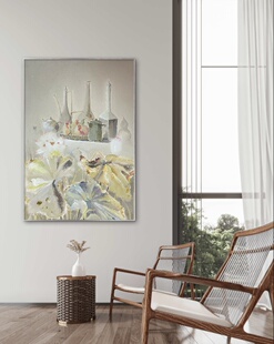 天津鼓楼艺术馆名家油画孔德林作品尺寸70*100厘米画框可定制