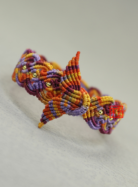 九紫离火倾心手绳手工编织diy材料包民族风自编情侣礼物手环饰品