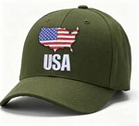 The new best-selling usa letter baseball caps, American flag caps, men's and women's outdoor couple hats for foreign trade in 2026 thumbnail 4
