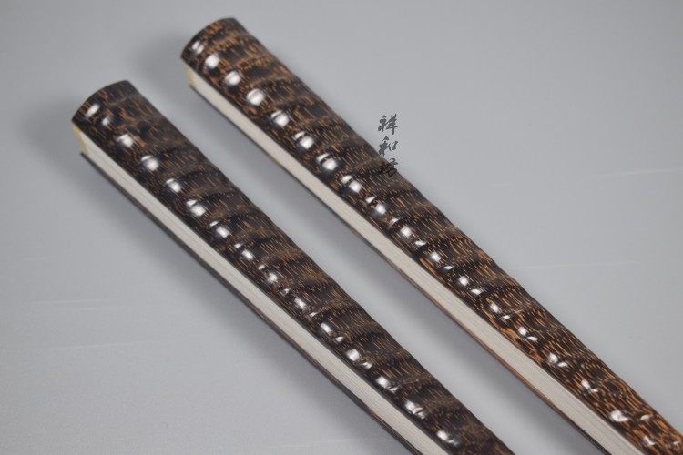 【祥和坊】95寸全棕竹挫节挑方文玩折扇金丝竹宣纸折扇文玩扇苏工