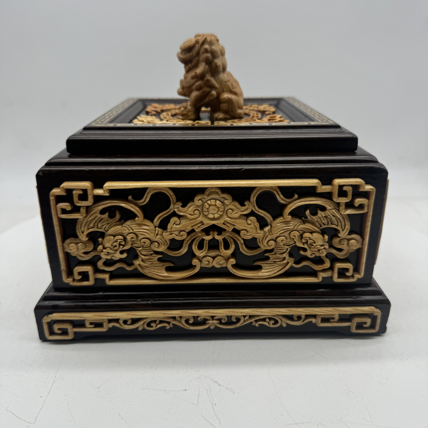 盘香盒黑檀入桧木塔香环香收纳盒