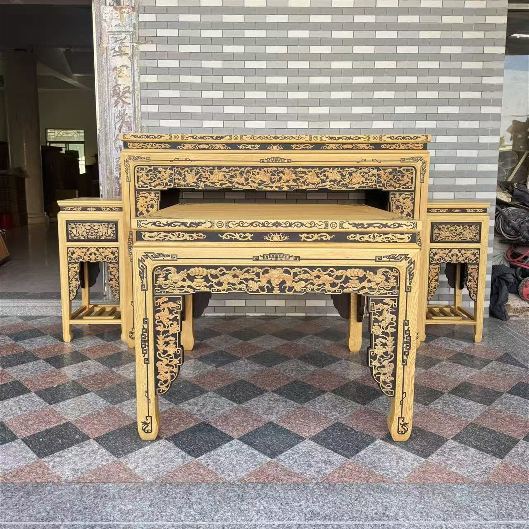 神桌供桌大案桌八仙桌黑檀入桧木