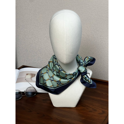 斜纹真丝印花女士小方巾丝巾围巾