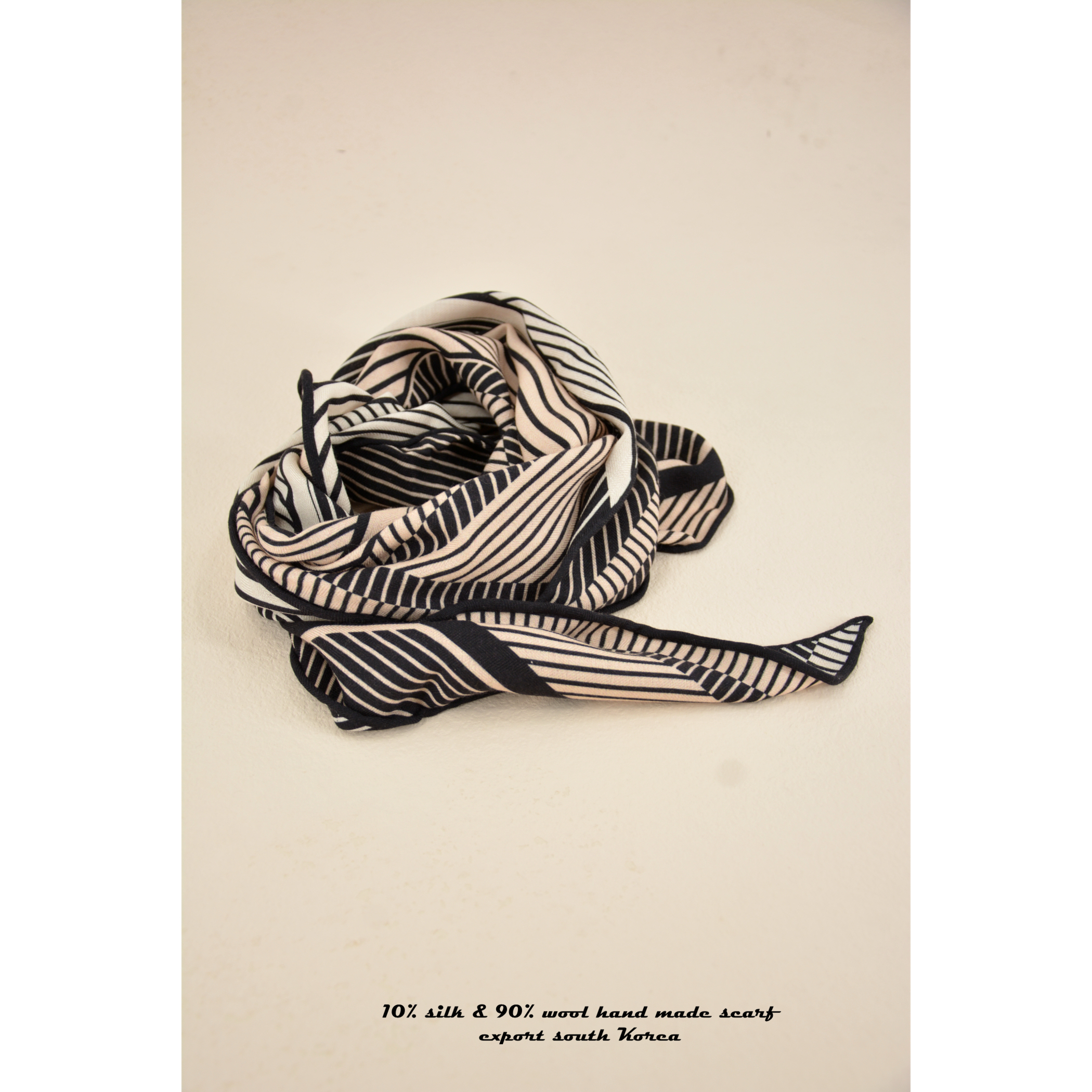 真丝羊毛同花异色女菱形长款围巾