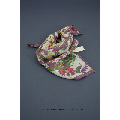 棉质静谧温柔田园风女士小方巾