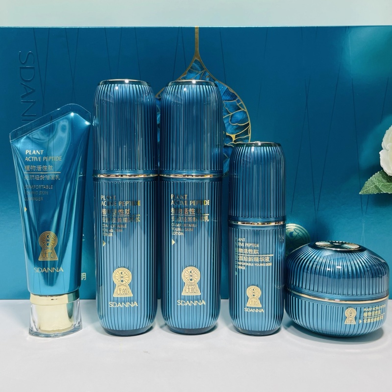 SDANNA/圣丹娜植物活性肽安颜轻龄精萃套装水乳霜洁面乳精华护肤